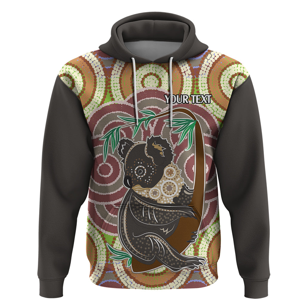 Personalised Australia Koala Hoodie Aboriginal LT9 - Vibe Hoodie Shop