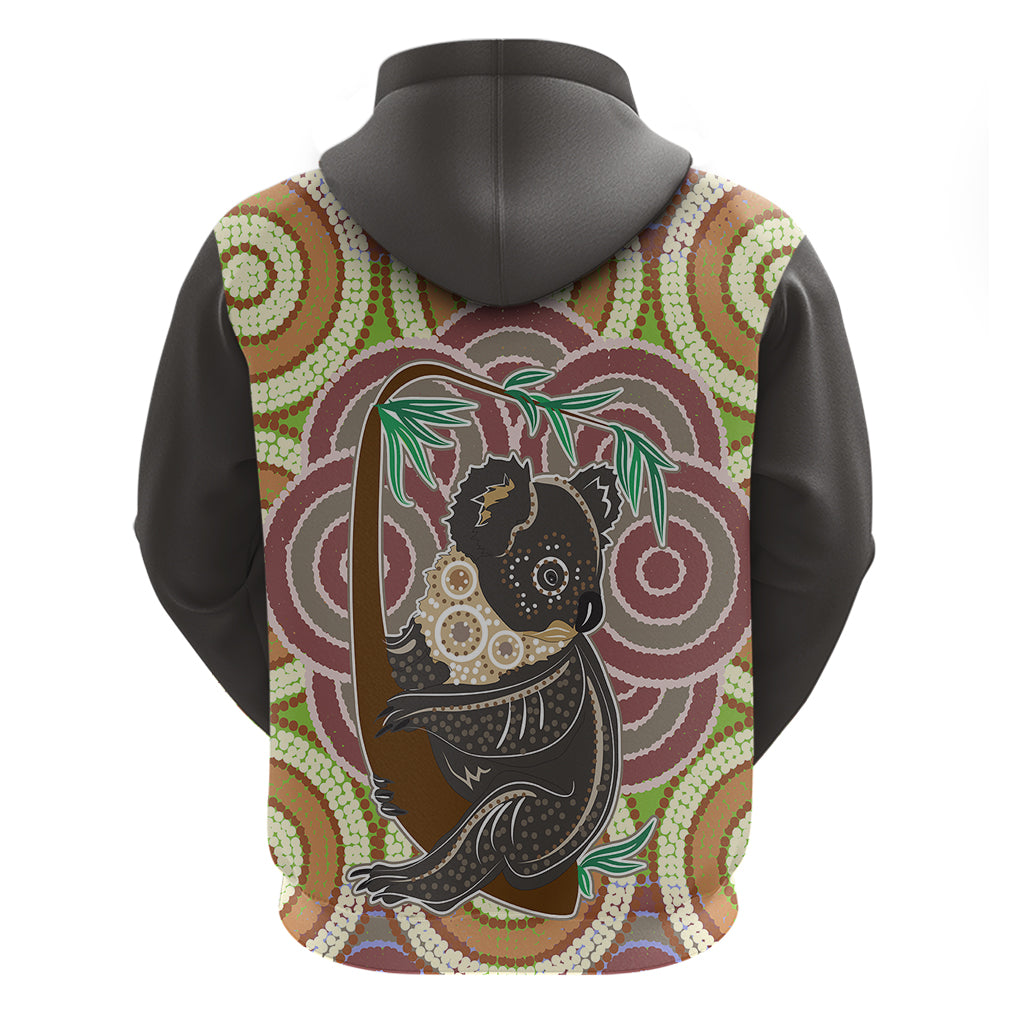 Personalised Australia Koala Hoodie Aboriginal LT9 - Vibe Hoodie Shop