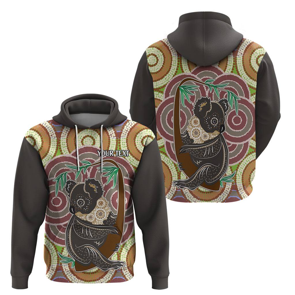 Personalised Australia Koala Hoodie Aboriginal LT9 - Vibe Hoodie Shop