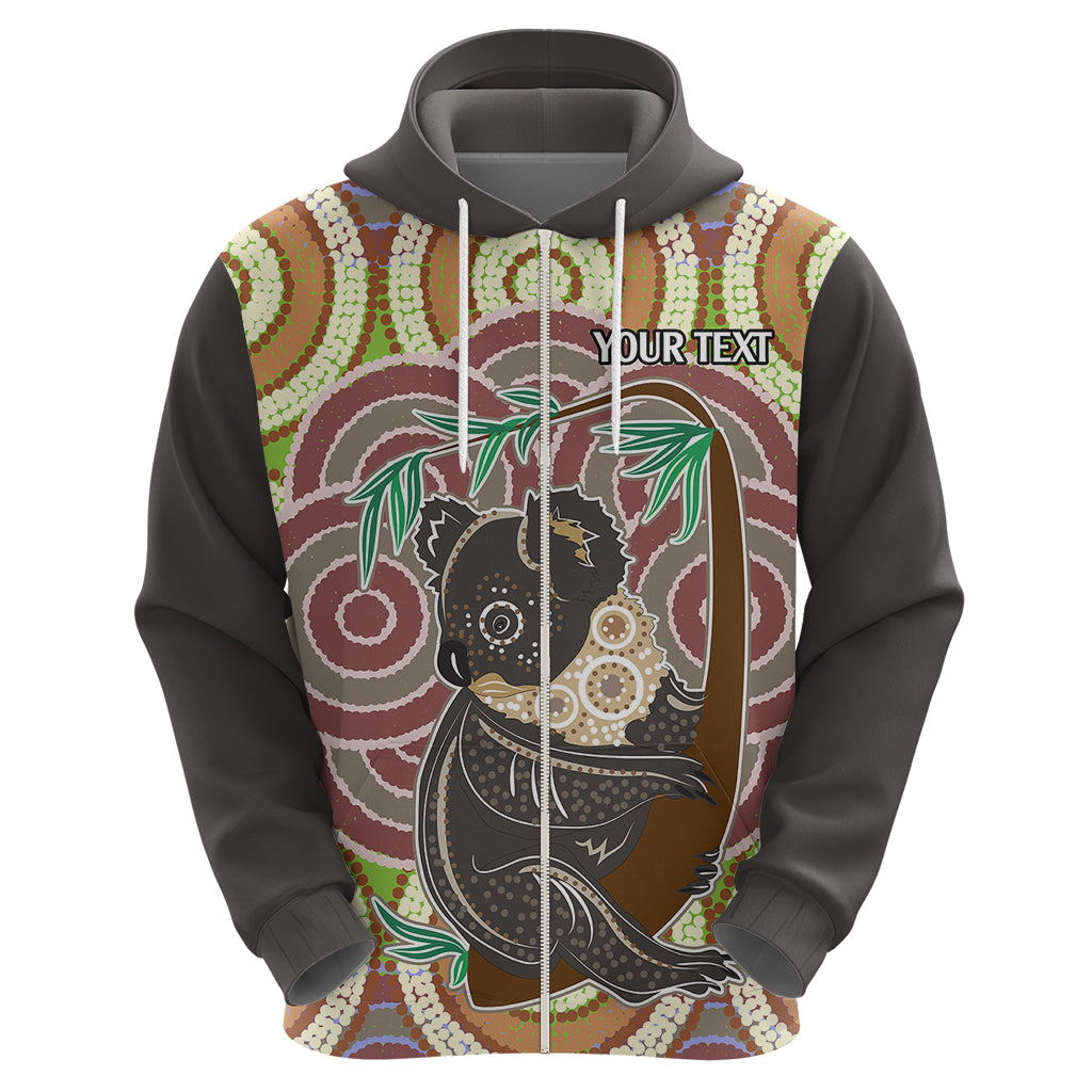 Personalised Australia Koala Hoodie Aboriginal LT9 - Vibe Hoodie Shop