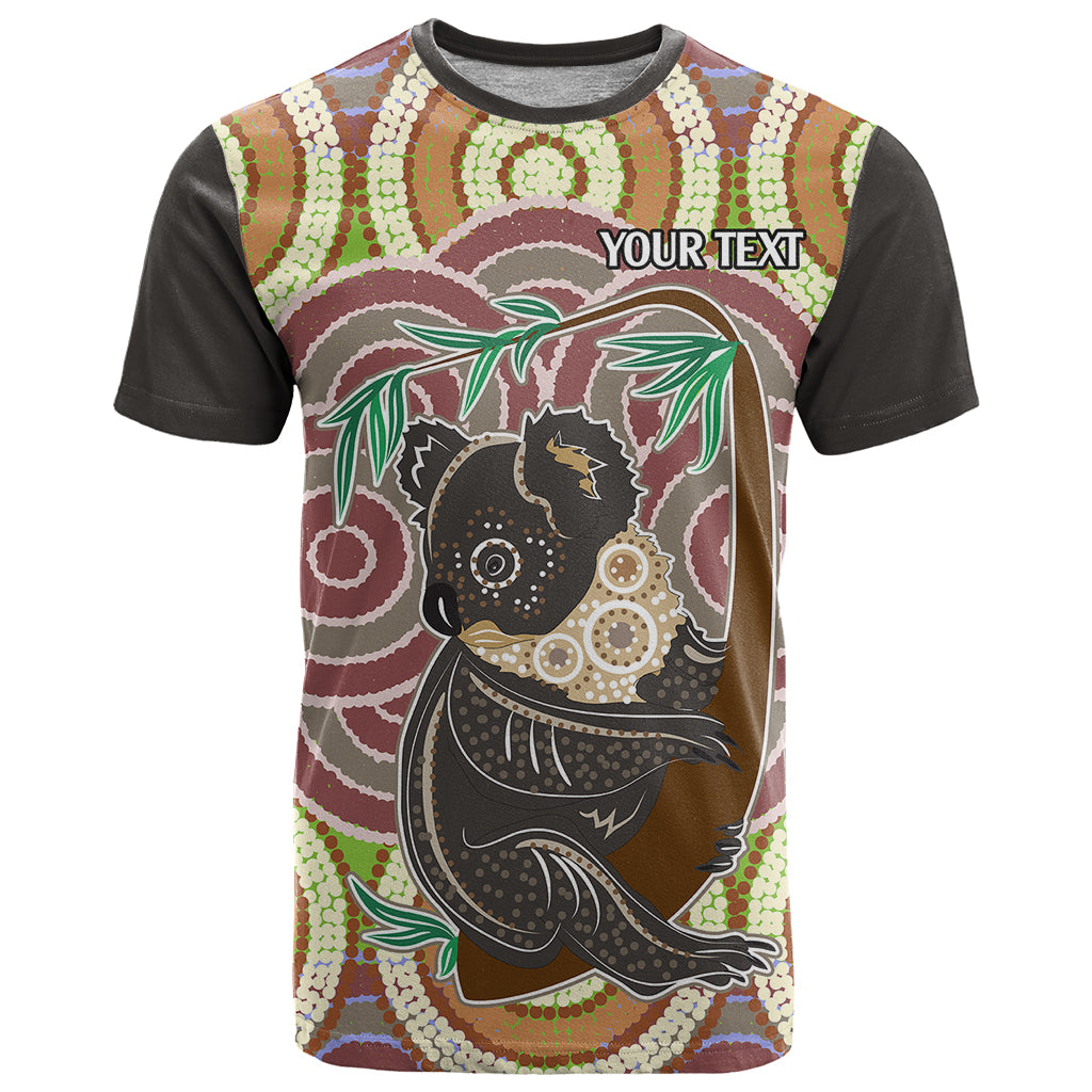 Personalised Australia Koala T Shirt Aboriginal LT9 - Vibe Hoodie Shop