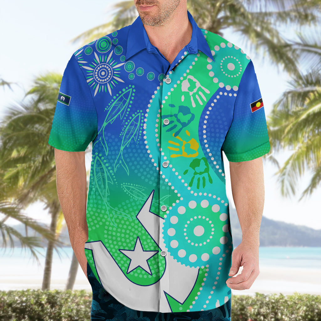 Personalised Australia NAIDOC Hawaiian Shirt Aboriginal Tribal Art Stylization - Vibe Hoodie Shop