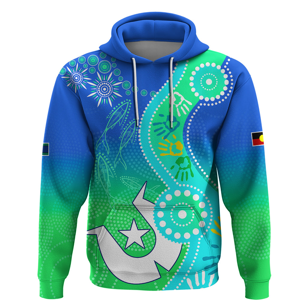 Personalised Australia NAIDOC Hoodie Aboriginal Tribal Art Stylization LT9 - Vibe Hoodie Shop