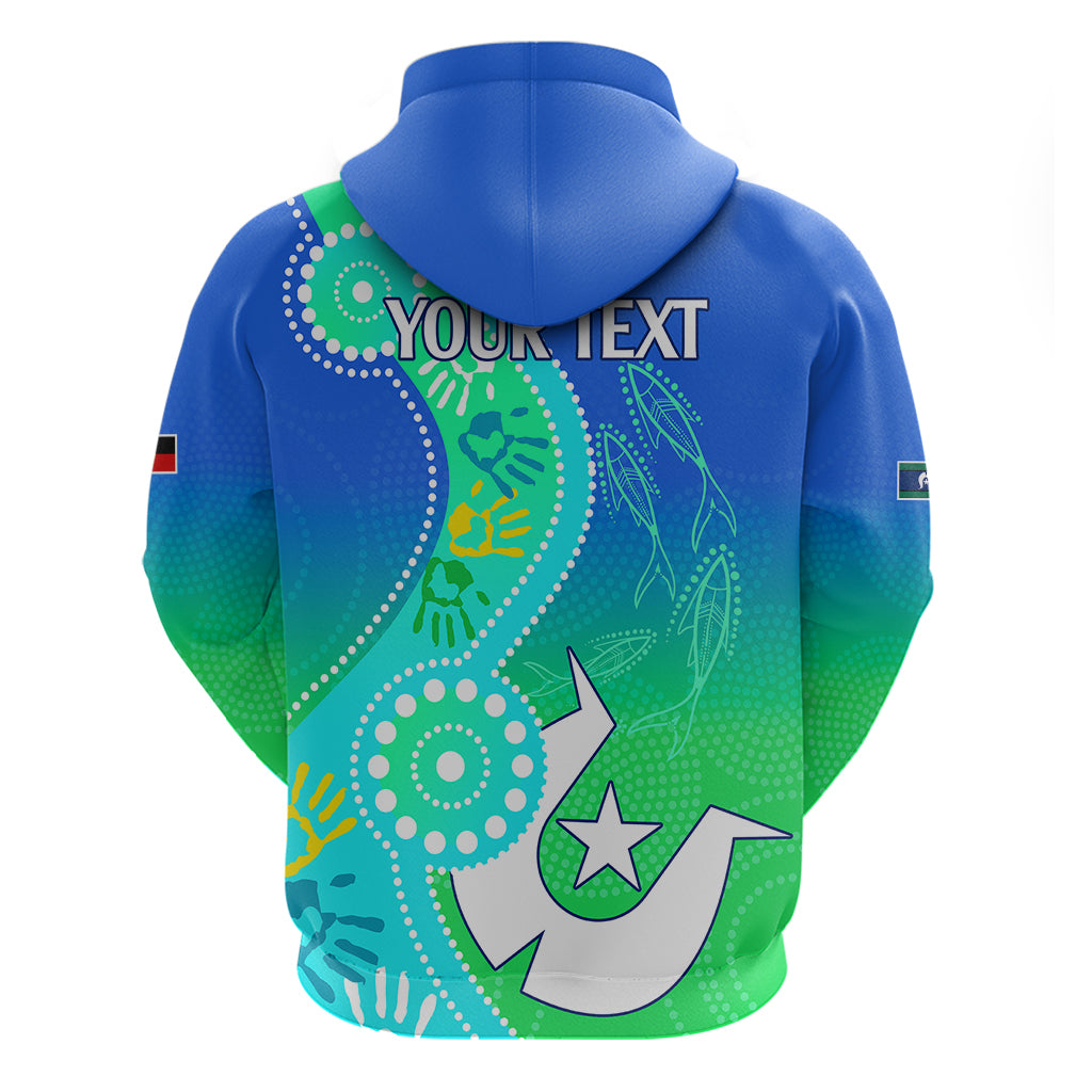 Personalised Australia NAIDOC Hoodie Aboriginal Tribal Art Stylization LT9 - Vibe Hoodie Shop