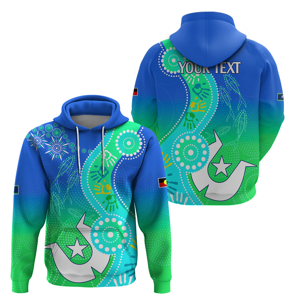 Personalised Australia NAIDOC Hoodie Aboriginal Tribal Art Stylization LT9 - Vibe Hoodie Shop