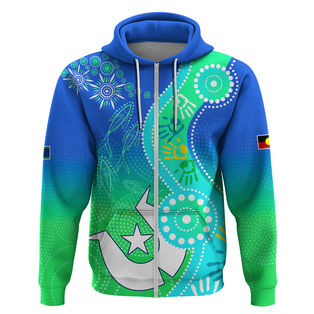 Personalised Australia NAIDOC Hoodie Aboriginal Tribal Art Stylization LT9 - Vibe Hoodie Shop
