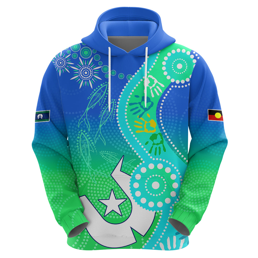 Personalised Australia NAIDOC Hoodie Aboriginal Tribal Art Stylization LT9 - Vibe Hoodie Shop