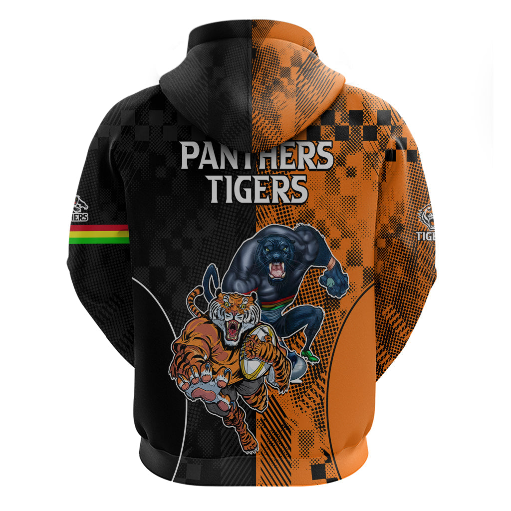 NRL Tigers Combine Panthers Rugby Hoodie Sporty Style LT9 - Vibe Hoodie Shop
