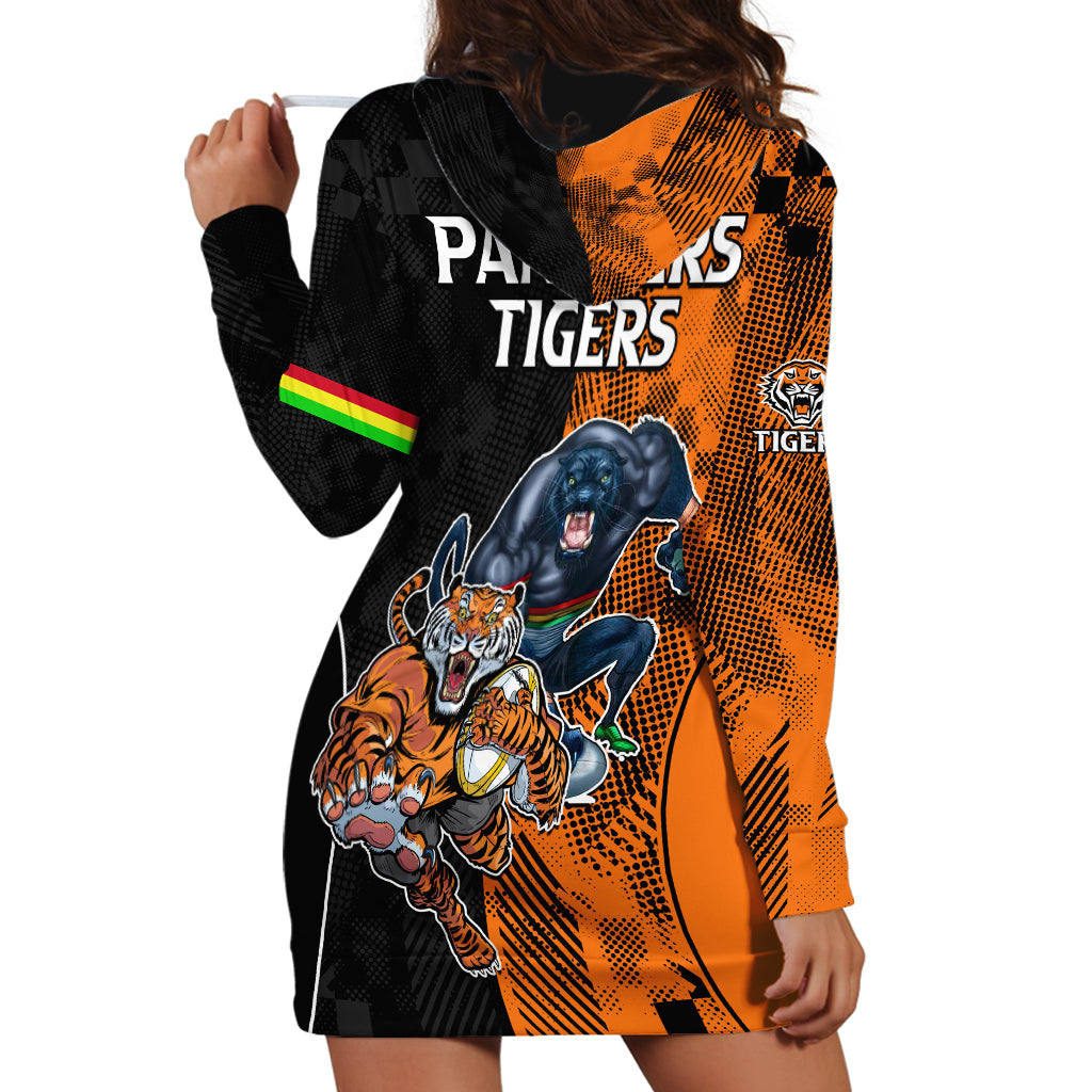 NRL Tigers Combine Panthers Rugby Hoodie Dress Sporty Style - Vibe Hoodie Shop
