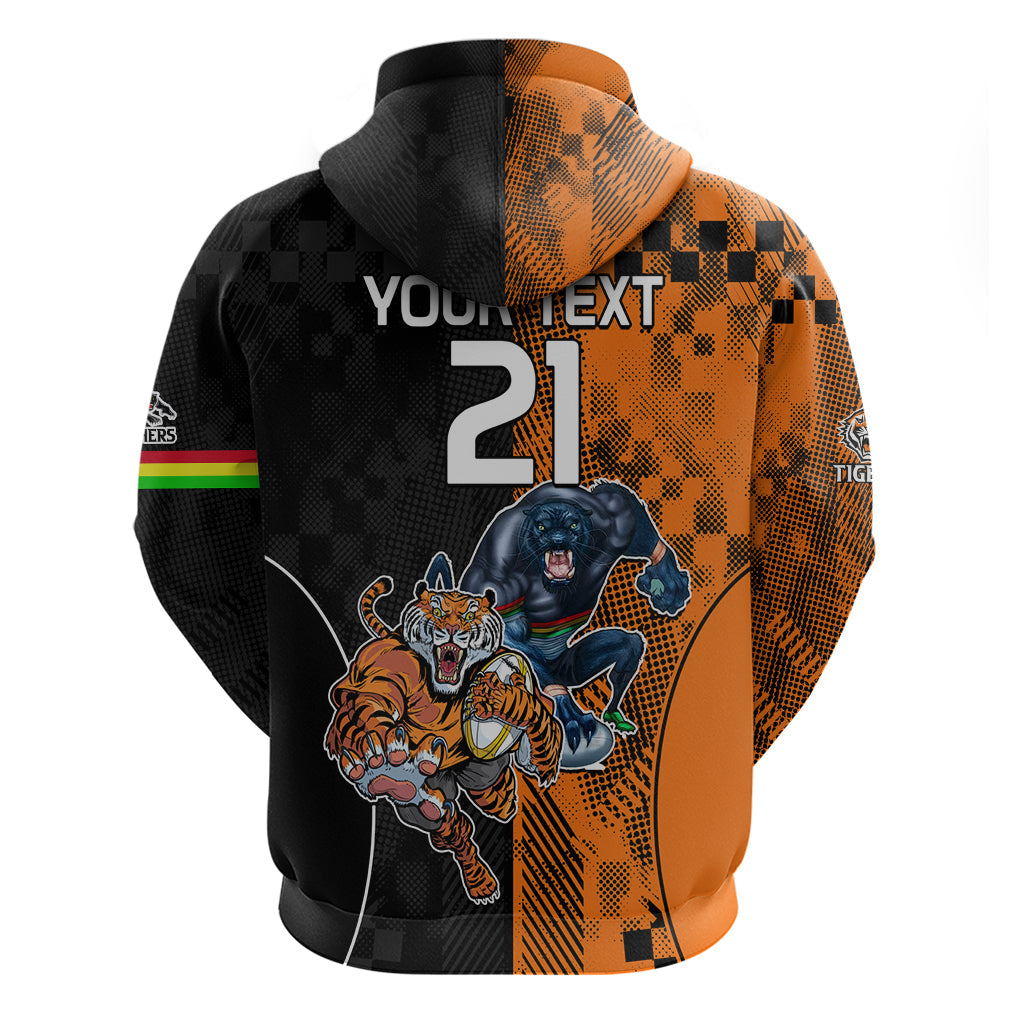 Custom NRL Tigers Combine Panthers Rugby Hoodie Sporty Style LT9 - Vibe Hoodie Shop