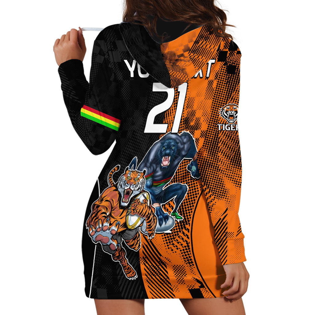 Custom NRL Tigers Combine Panthers Rugby Hoodie Dress Sporty Style - Vibe Hoodie Shop