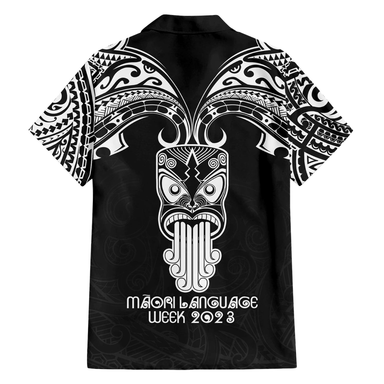 New Zealand Te Reo Maori Hawaiian Shirt Kia Kaha Maori Language Week Black Style - Vibe Hoodie Shop