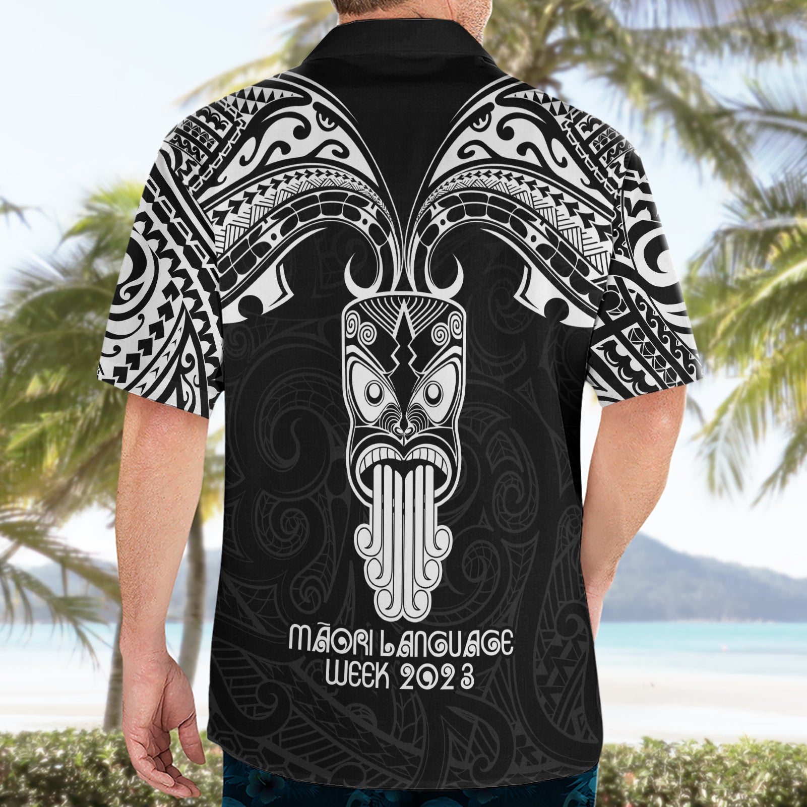 New Zealand Te Reo Maori Hawaiian Shirt Kia Kaha Maori Language Week Black Style - Vibe Hoodie Shop