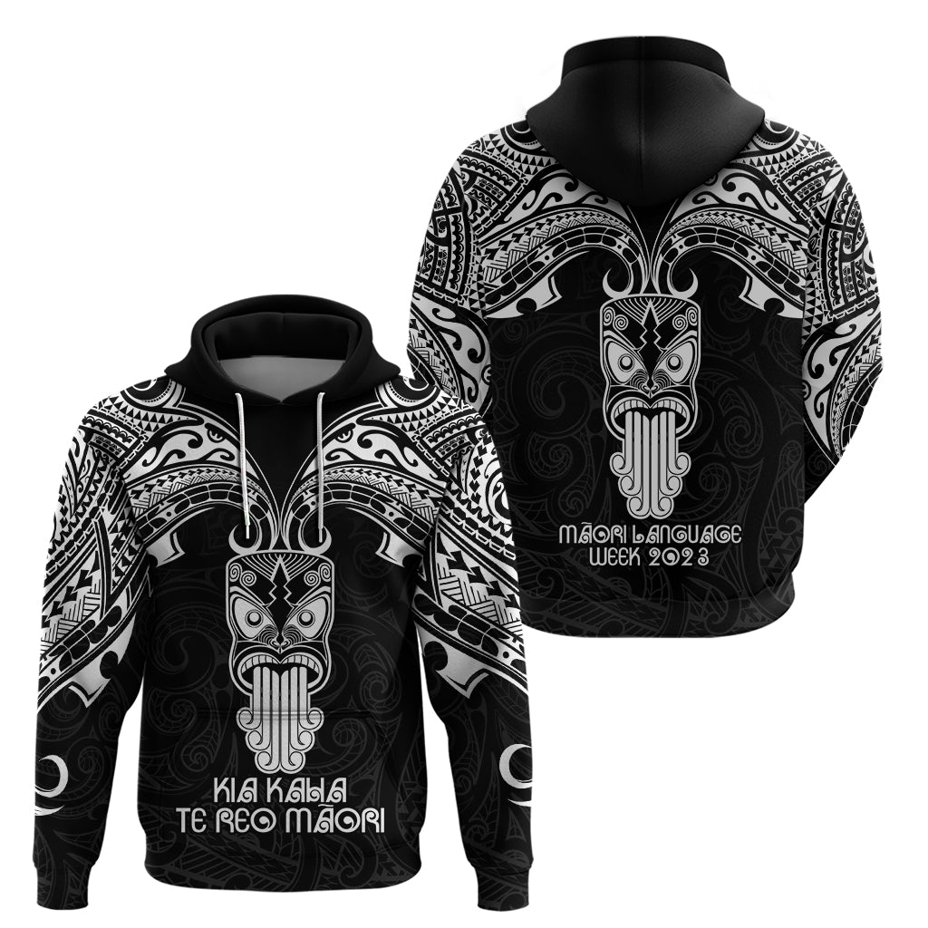 New Zealand Te Reo Maori Hoodie Kia Kaha Maori Language Week Black Style LT9 - Vibe Hoodie Shop