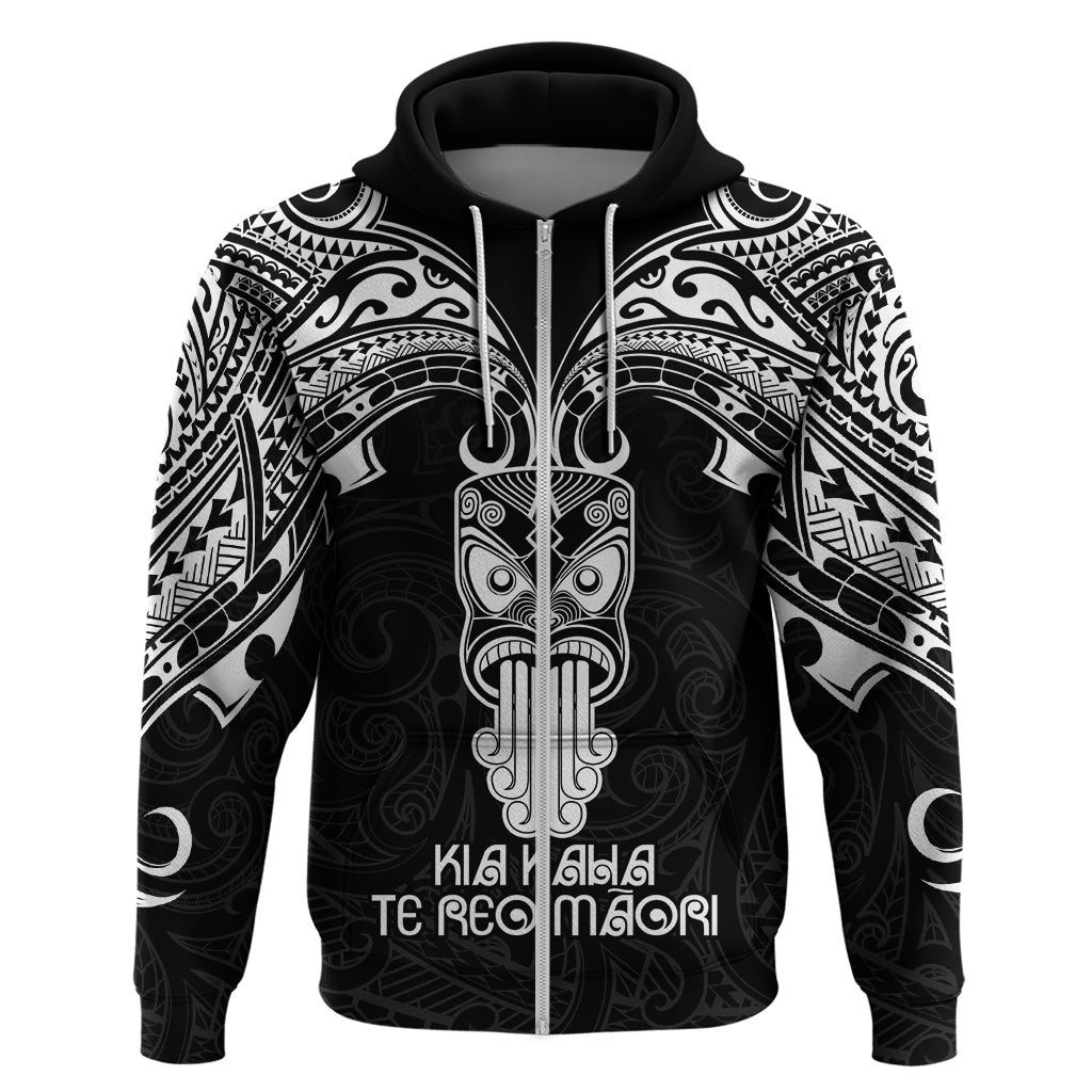 New Zealand Te Reo Maori Hoodie Kia Kaha Maori Language Week Black Style LT9 - Vibe Hoodie Shop