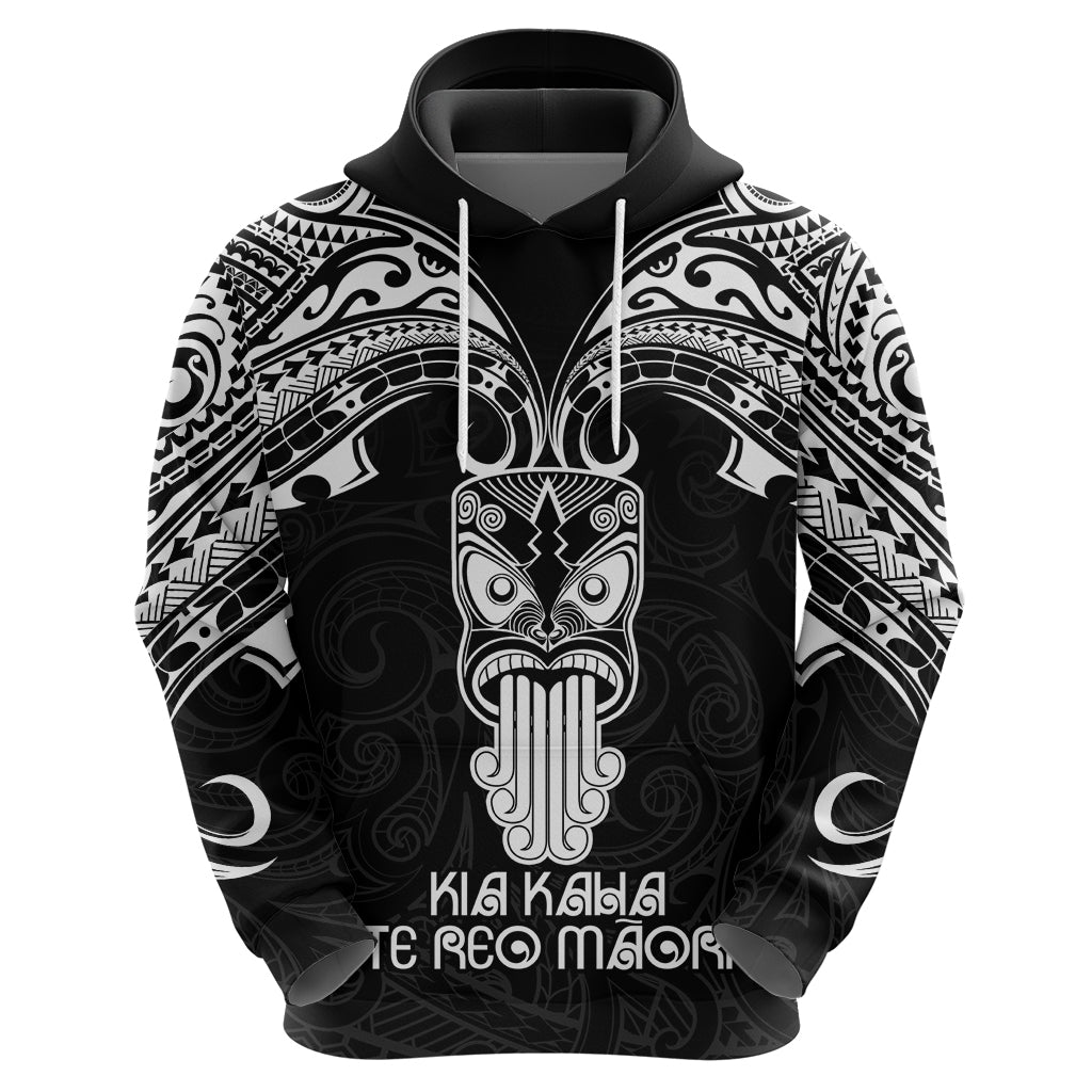 New Zealand Te Reo Maori Hoodie Kia Kaha Maori Language Week Black Style LT9 - Vibe Hoodie Shop