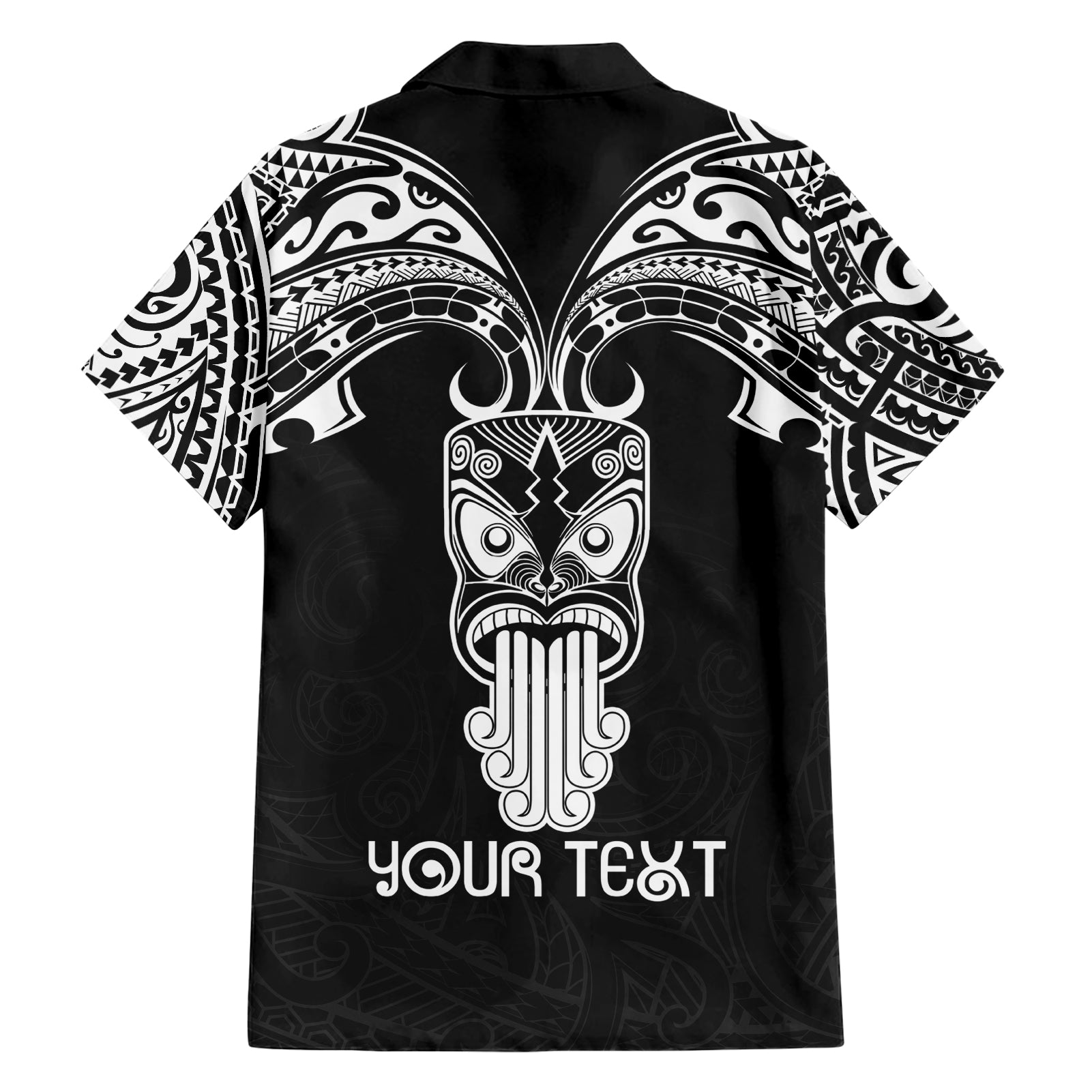 Personalised New Zealand Te Reo Maori Hawaiian Shirt Kia Kaha Maori Language Week Black Style - Vibe Hoodie Shop