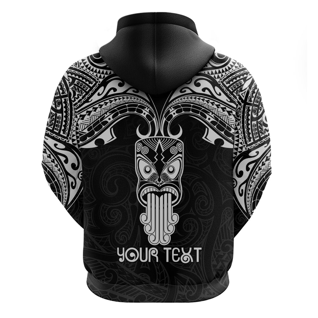 Personalised New Zealand Te Reo Maori Hoodie Kia Kaha Maori Language Week Black Style LT9 - Vibe Hoodie Shop