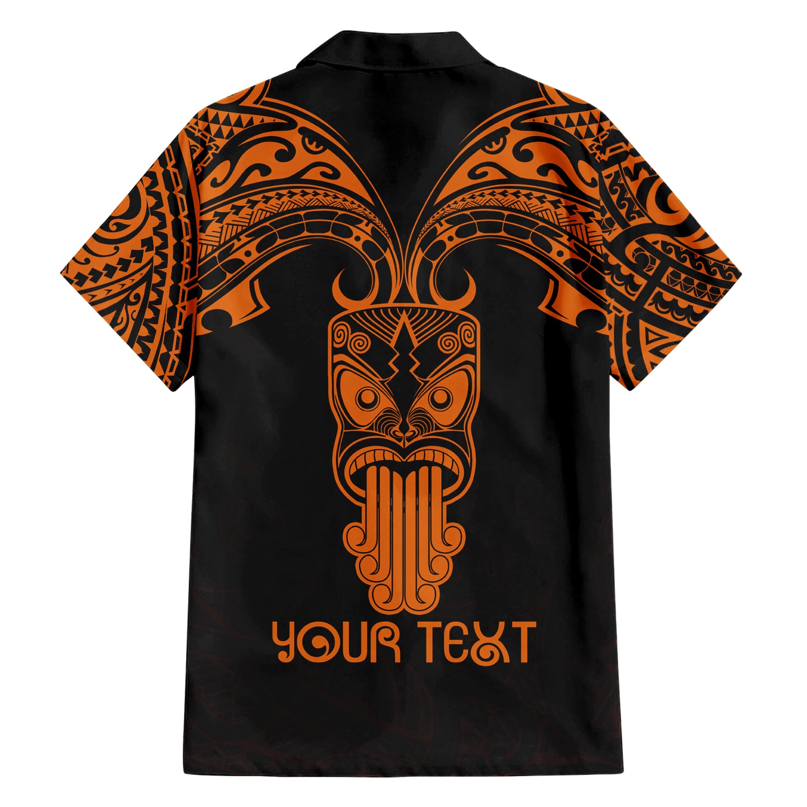 Personalised New Zealand Te Reo Maori Hawaiian Shirt Kia Kaha Maori Language Week Gold Style - Vibe Hoodie Shop