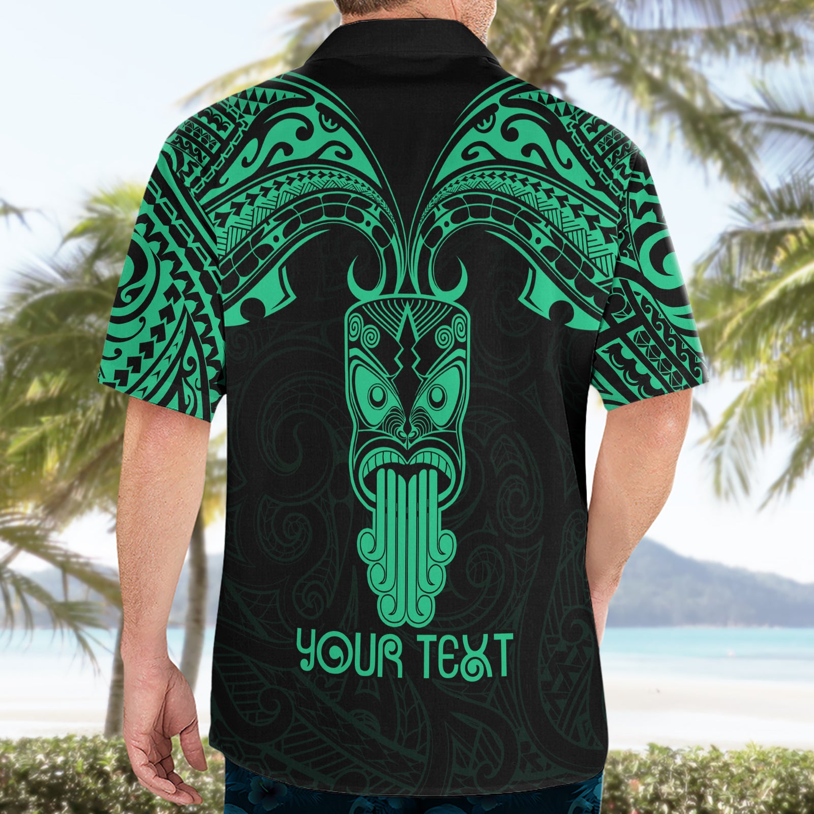 Personalised New Zealand Te Reo Maori Hawaiian Shirt Kia Kaha Maori Language Week Green Style - Vibe Hoodie Shop