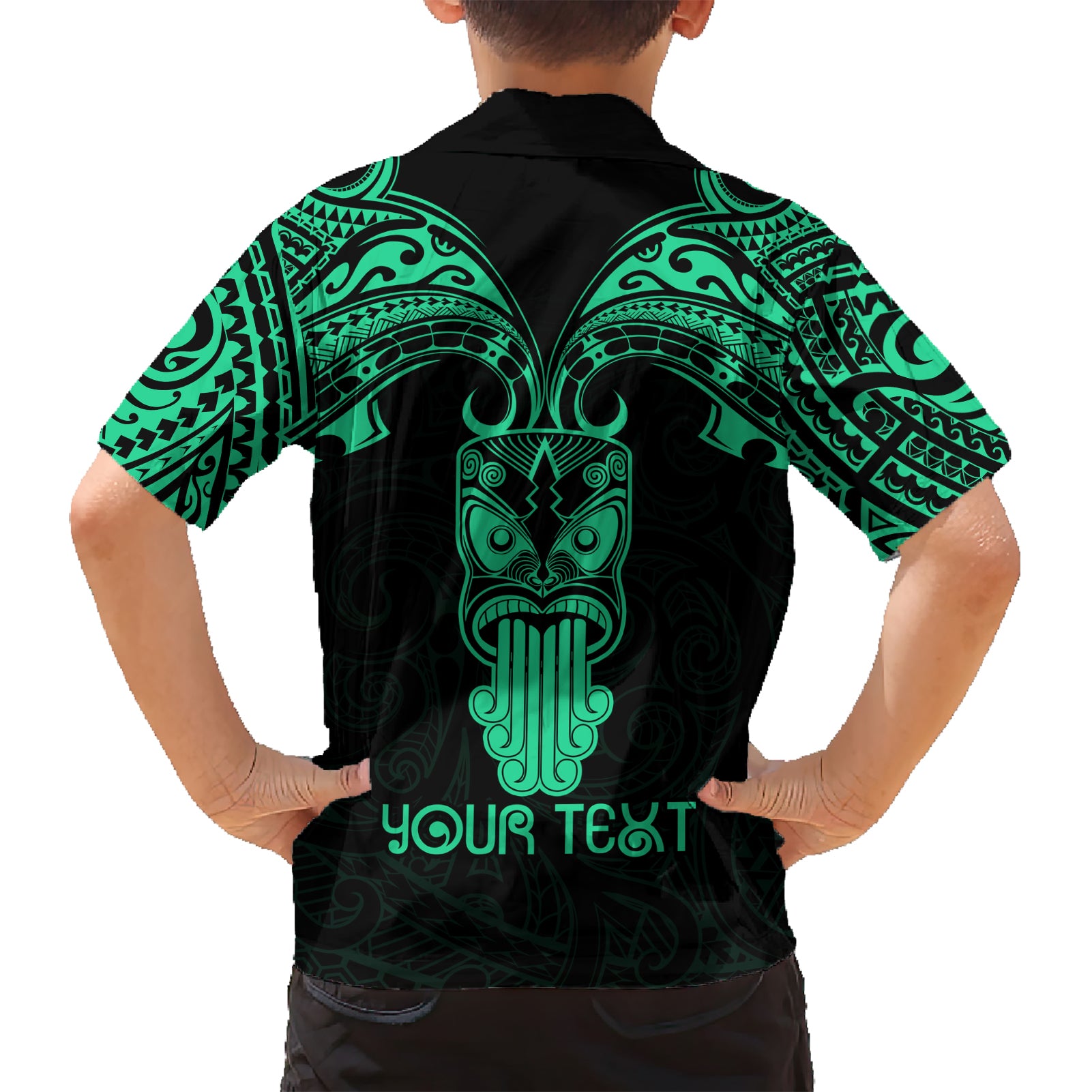Personalised New Zealand Te Reo Maori Hawaiian Shirt Kia Kaha Maori Language Week Green Style - Vibe Hoodie Shop