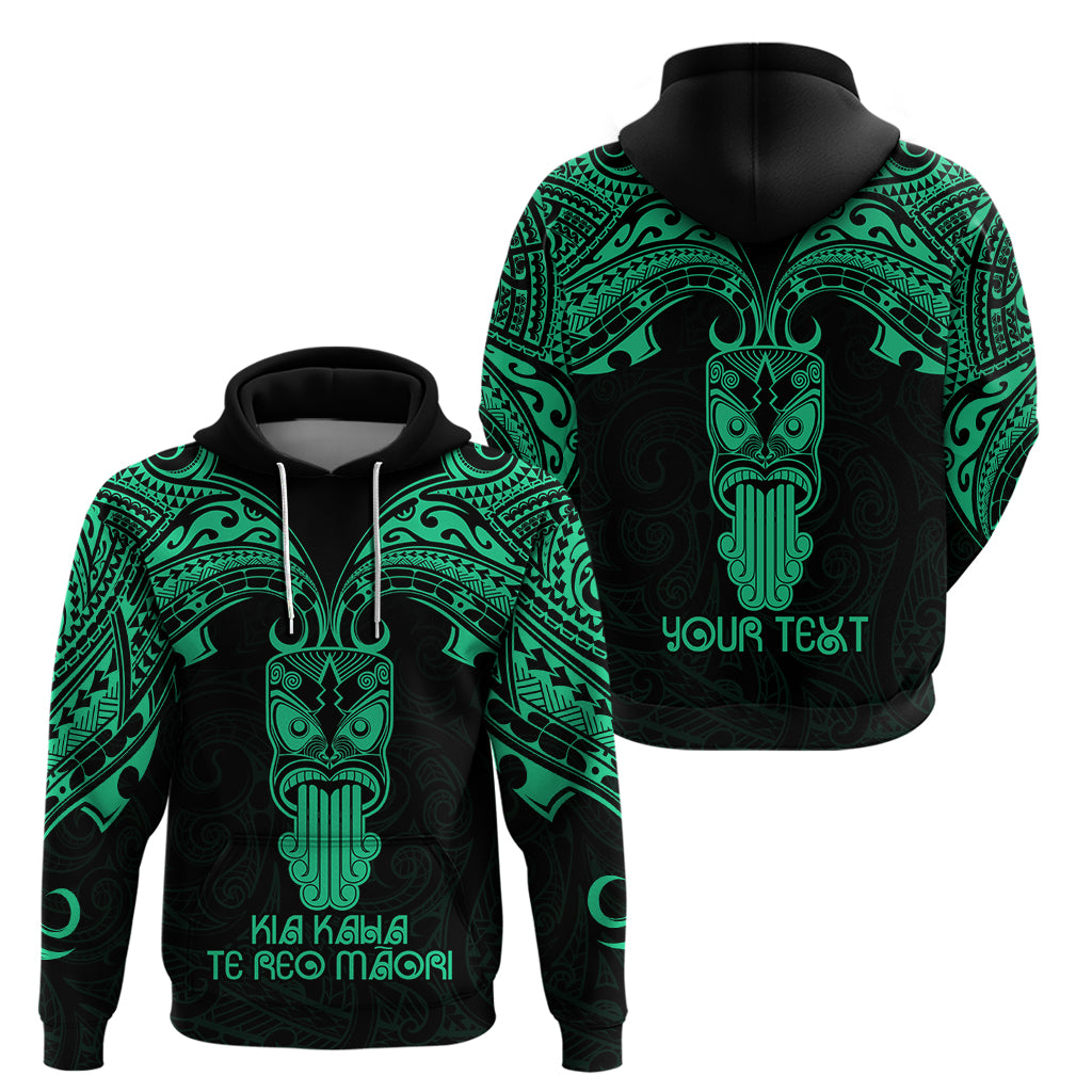Personalised New Zealand Te Reo Maori Hoodie Kia Kaha Maori Language Week Green Style LT9 - Vibe Hoodie Shop