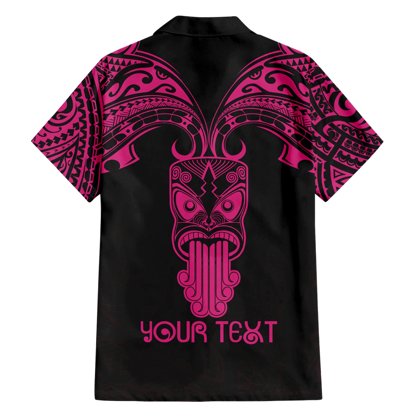 Personalised New Zealand Te Reo Maori Hawaiian Shirt Kia Kaha Maori Language Week Pink Style - Vibe Hoodie Shop