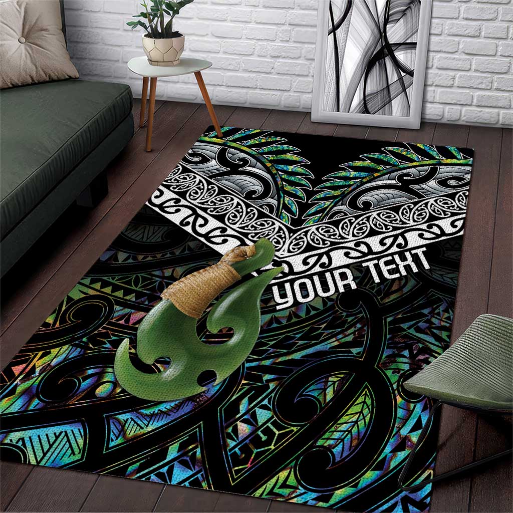 Personalised Maori Manaia Area Rug New Zealand Tribal Hei Matau Papua Shell - Vibe Hoodie Shop