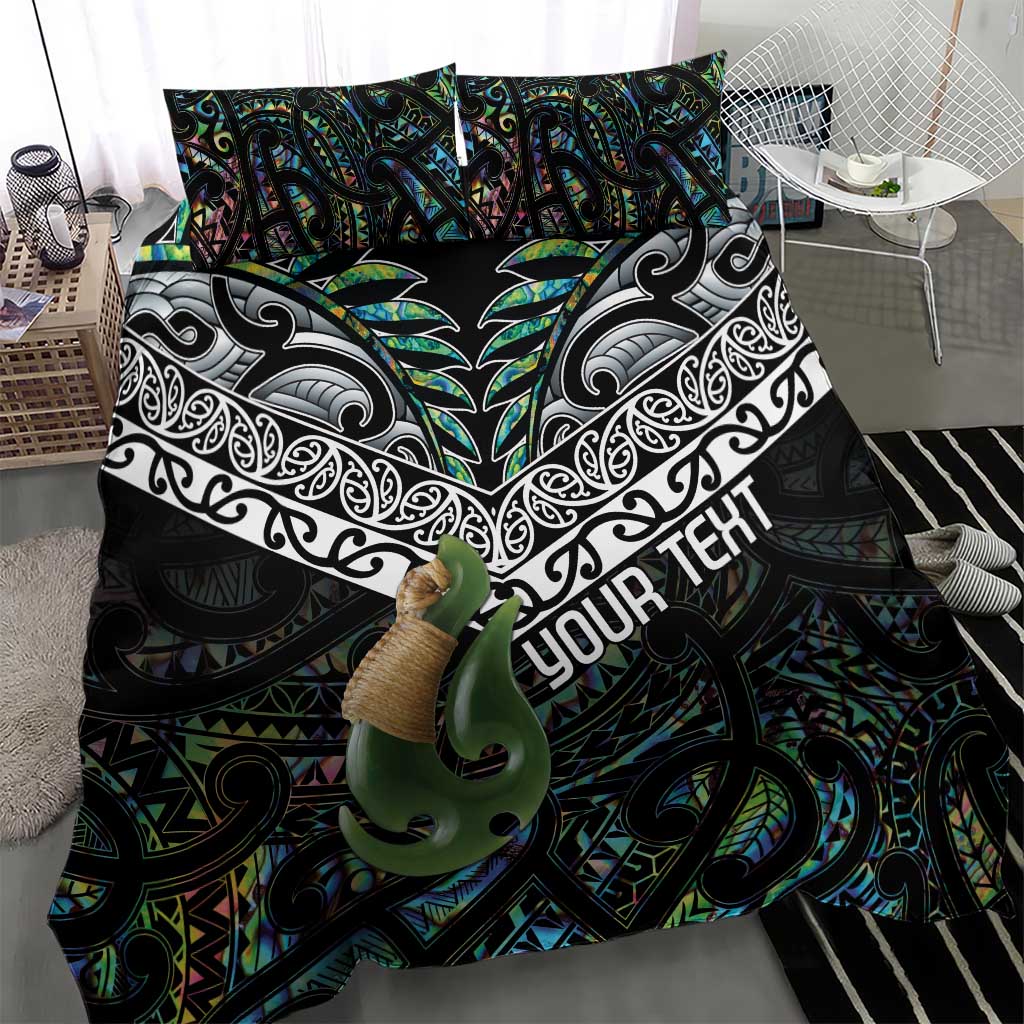 Personalised Maori Manaia Bedding Set New Zealand Tribal Hei Matau Papua Shell - Vibe Hoodie Shop