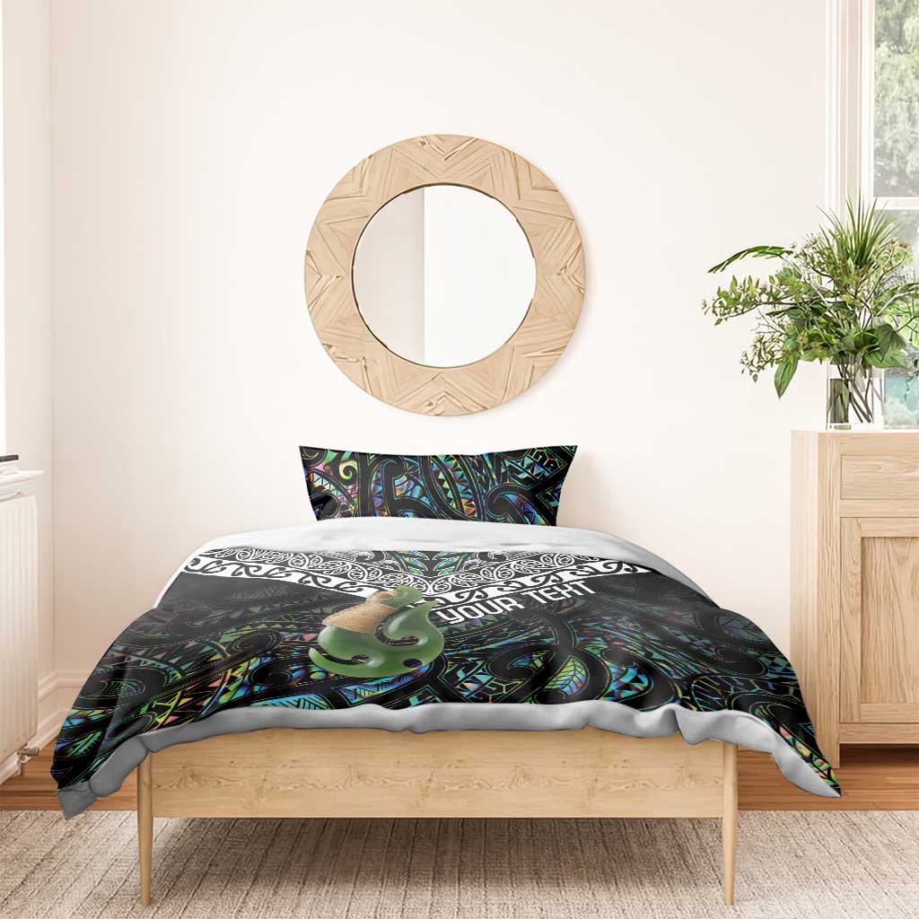 Personalised Maori Manaia Bedding Set New Zealand Tribal Hei Matau Papua Shell - Vibe Hoodie Shop