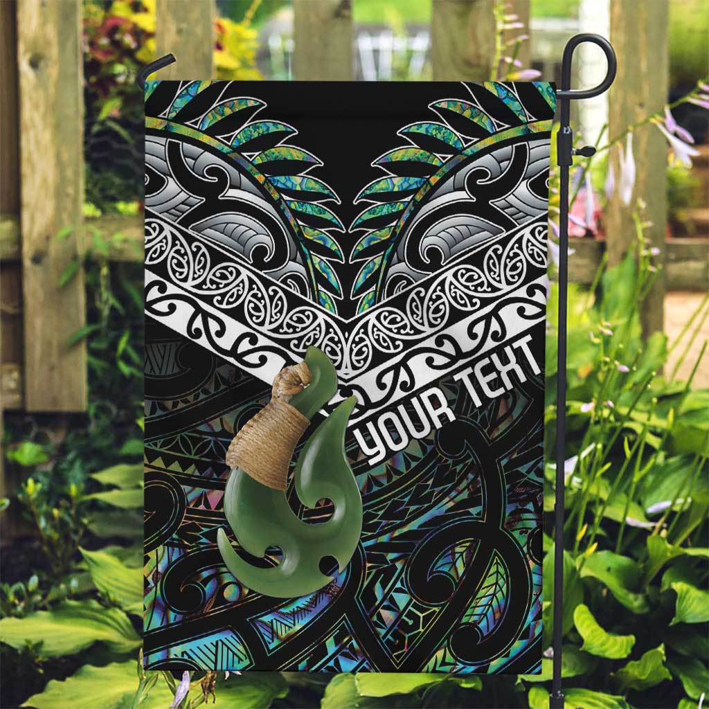 Personalised Maori Manaia Garden Flag New Zealand Tribal Hei Matau Papua Shell - Vibe Hoodie Shop