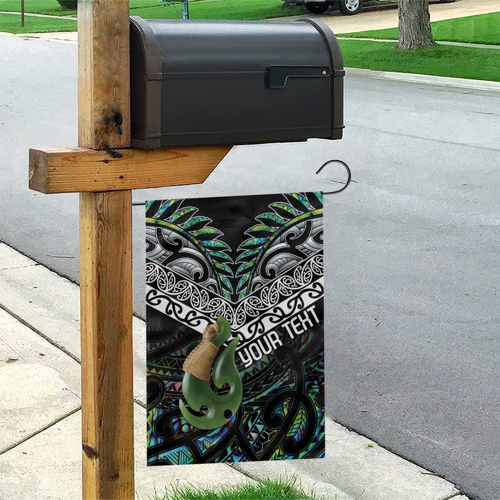 Personalised Maori Manaia Garden Flag New Zealand Tribal Hei Matau Papua Shell - Vibe Hoodie Shop