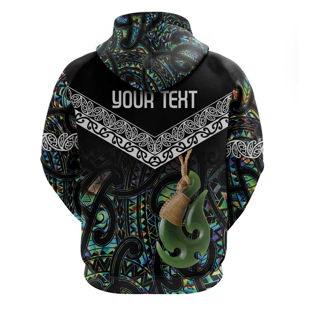 Personalised Maori Manaia Hoodie New Zealand Tribal Hei Matau Papua Shell LT9 - Vibe Hoodie Shop