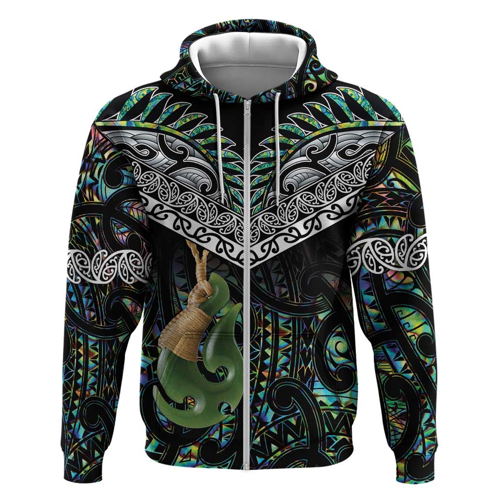 Personalised Maori Manaia Hoodie New Zealand Tribal Hei Matau Papua Shell LT9 - Vibe Hoodie Shop