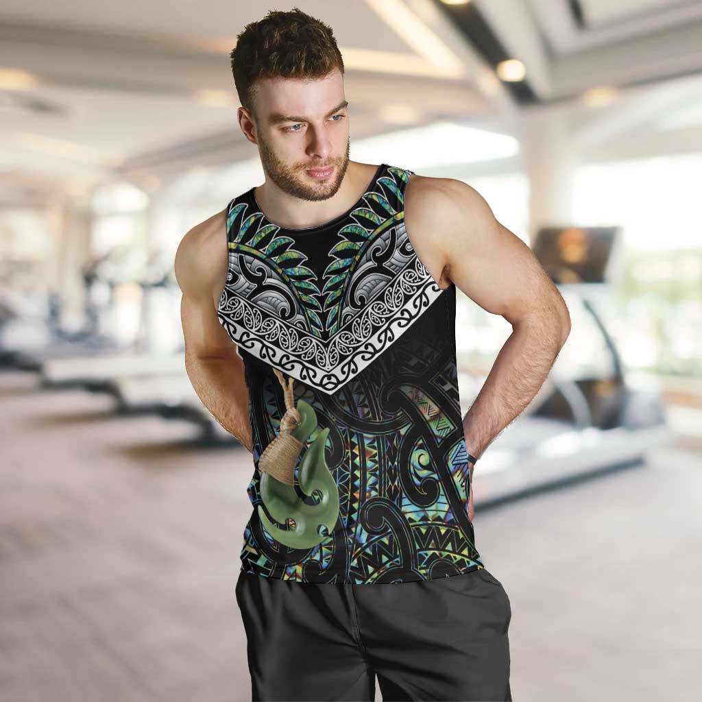 Personalised Maori Manaia Men Tank Top New Zealand Tribal Hei Matau Papua Shell - Vibe Hoodie Shop