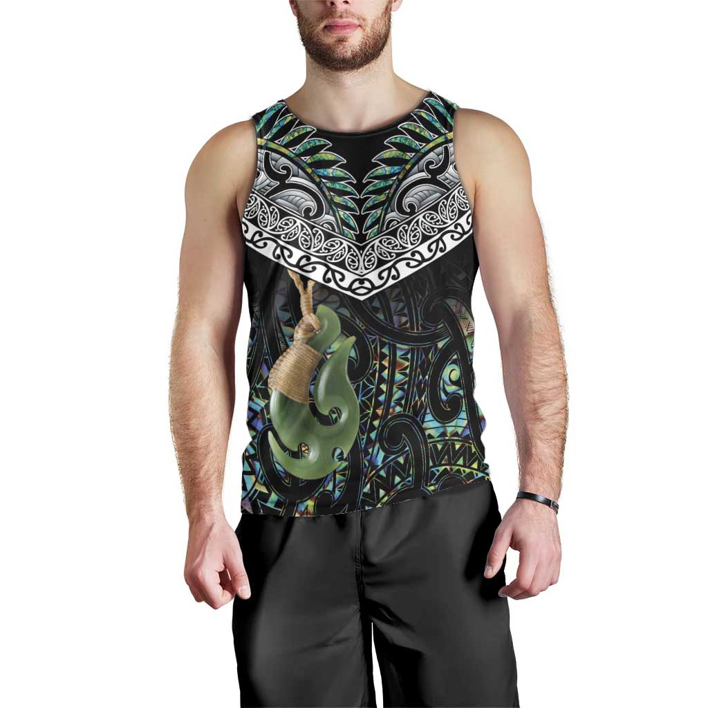 Personalised Maori Manaia Men Tank Top New Zealand Tribal Hei Matau Papua Shell - Vibe Hoodie Shop
