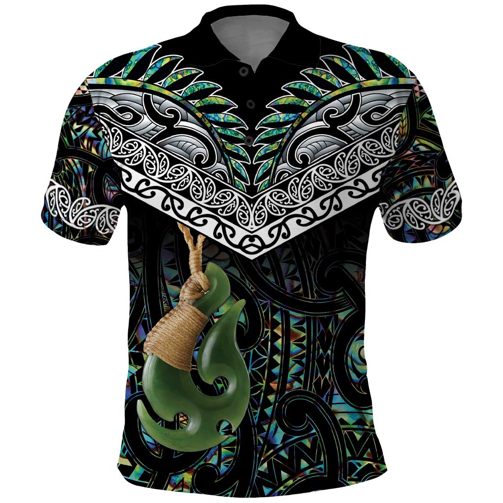 Personalised Maori Manaia Polo Shirt New Zealand Tribal Hei Matau Papua Shell LT9 - Vibe Hoodie Shop