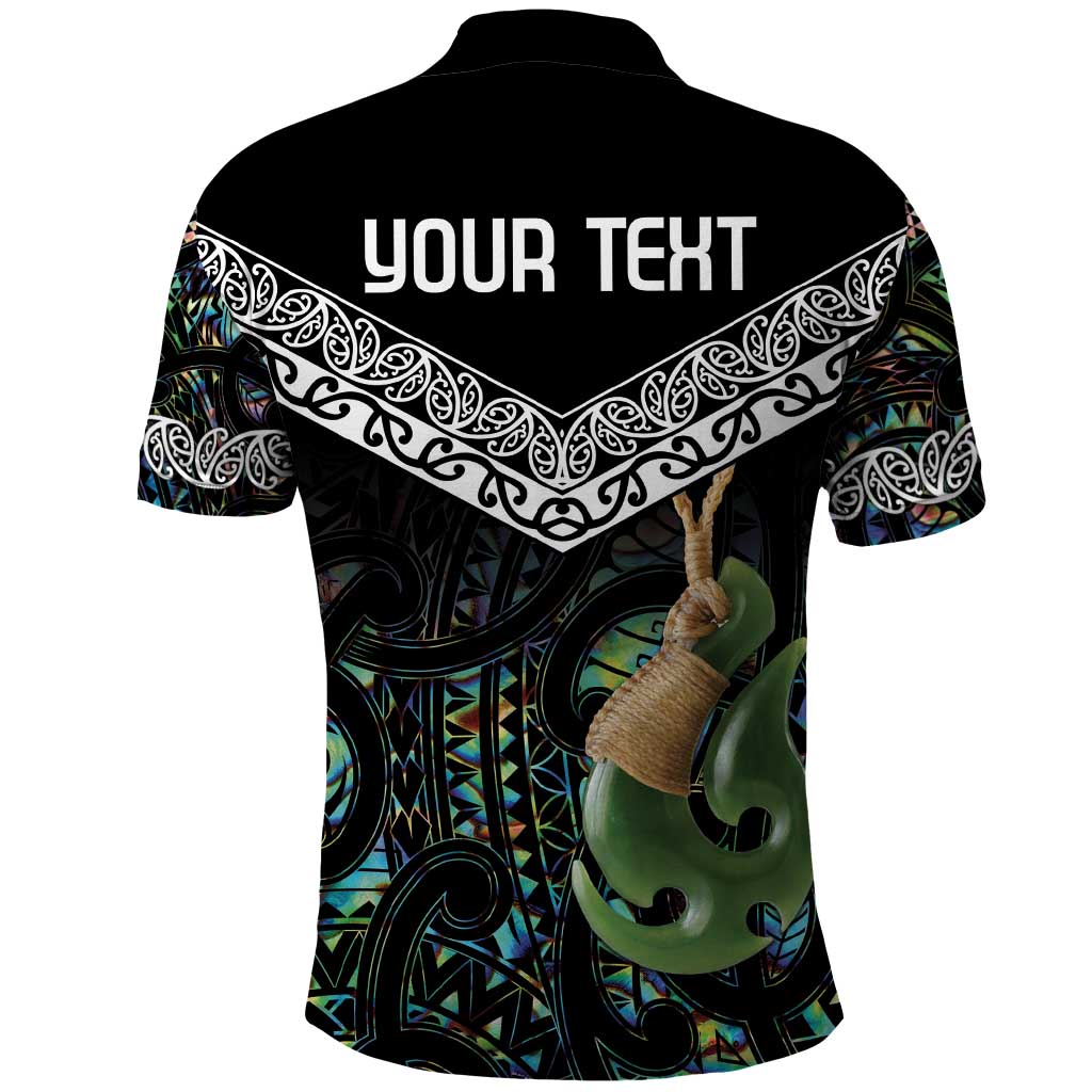 Personalised Maori Manaia Polo Shirt New Zealand Tribal Hei Matau Papua Shell LT9 - Vibe Hoodie Shop