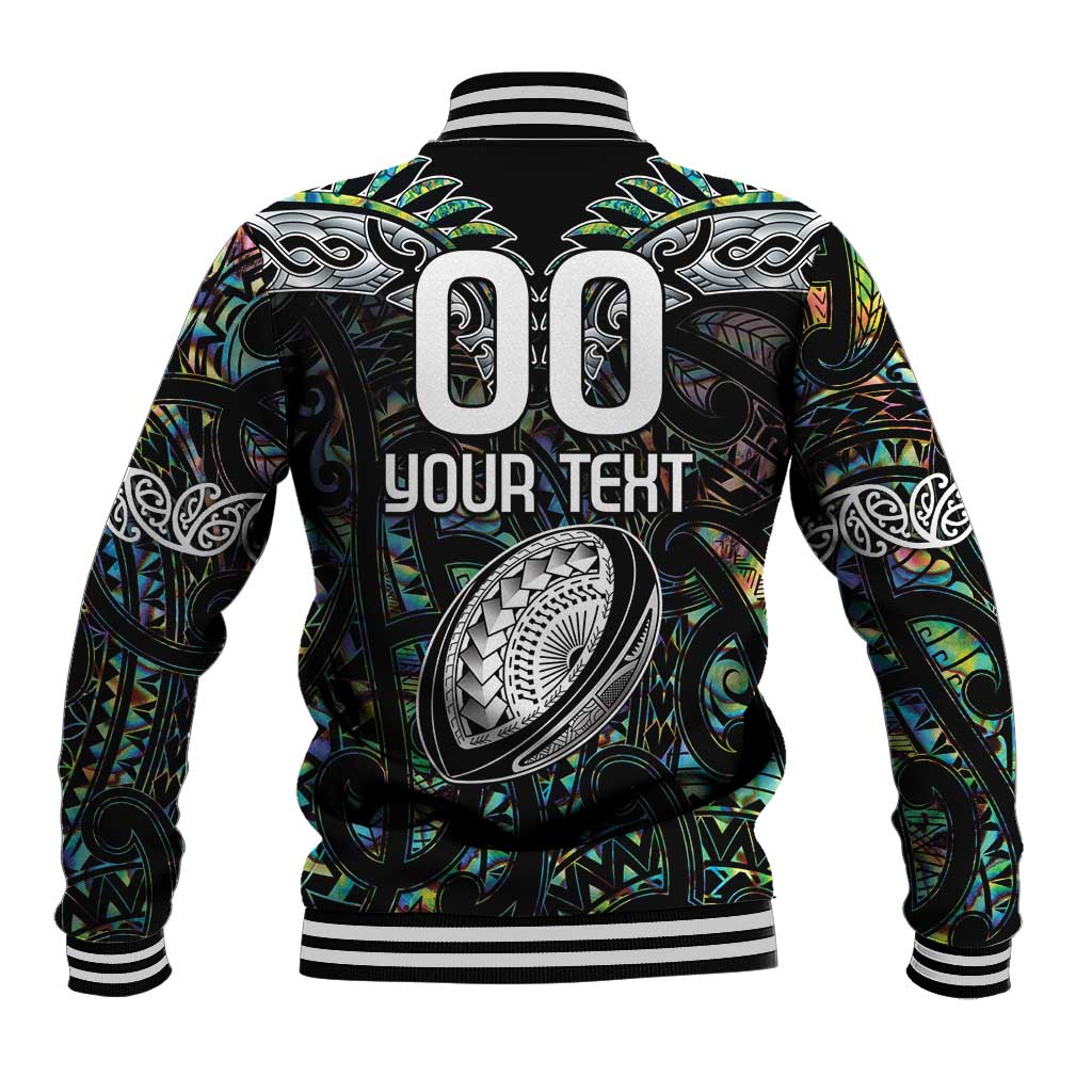 Custom New Zealand Baseball Jacket Maori Rugby Tattoo Papua Shell - Vibe Hoodie Shop