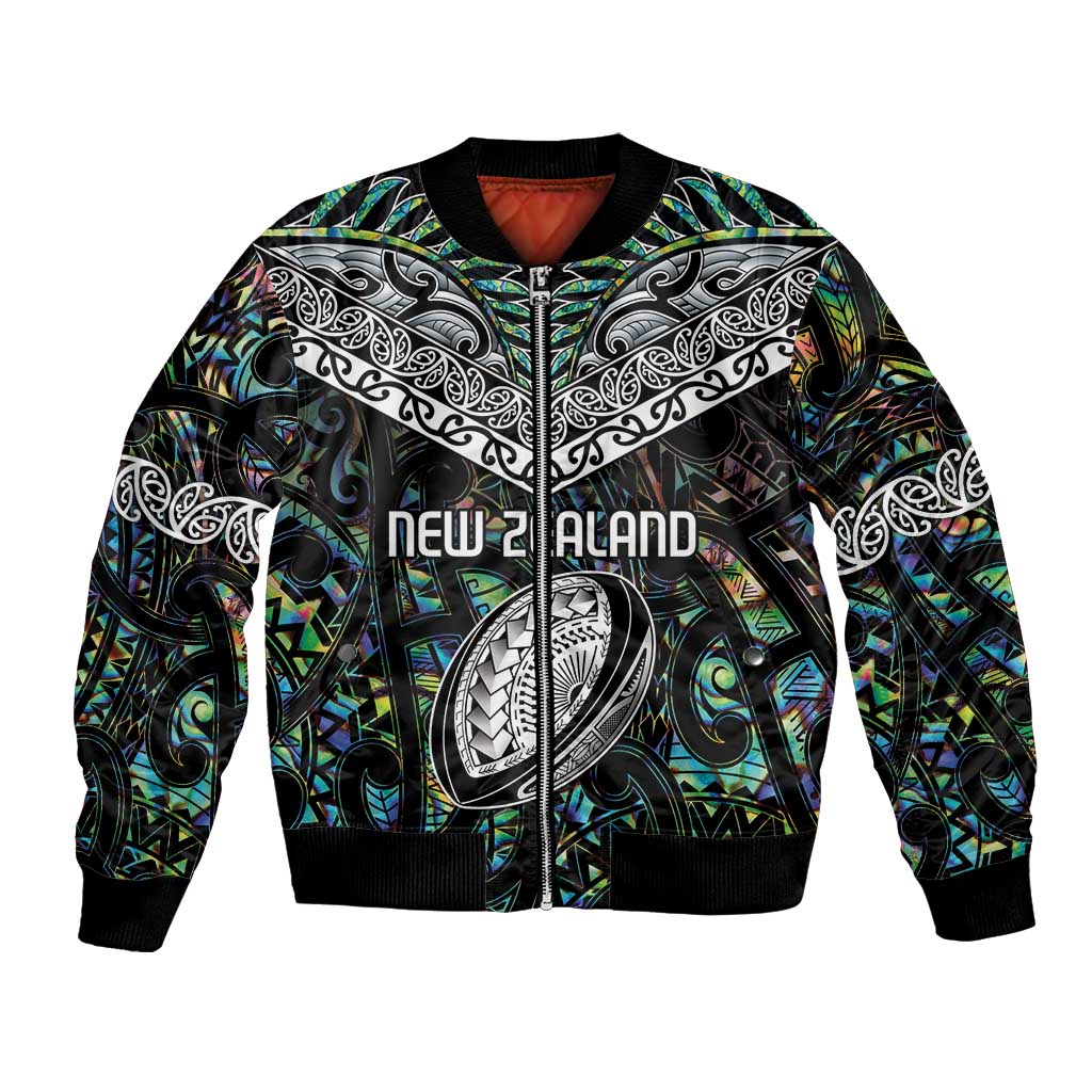Custom New Zealand Bomber Jacket Maori Rugby Tattoo Papua Shell - Vibe Hoodie Shop
