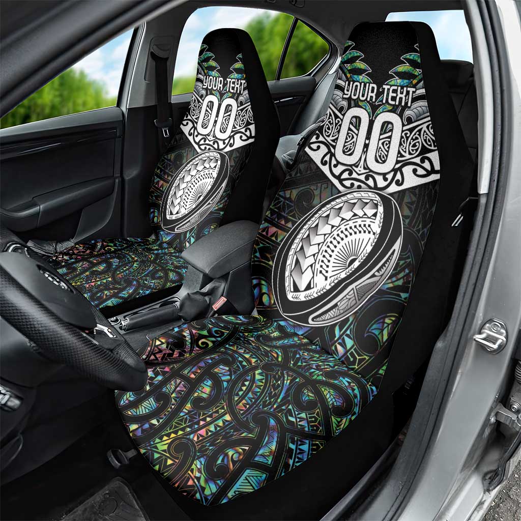 Custom New Zealand Car Seat Cover Maori Rugby Tattoo Papua Shell - Vibe Hoodie Shop