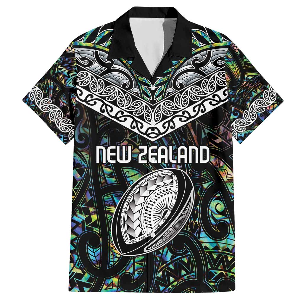 Custom New Zealand Hawaiian Shirt Maori Rugby Tattoo Papua Shell - Vibe Hoodie Shop