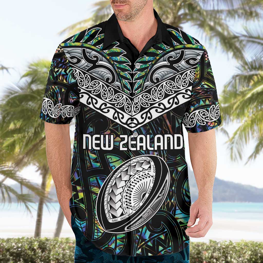 Custom New Zealand Hawaiian Shirt Maori Rugby Tattoo Papua Shell - Vibe Hoodie Shop