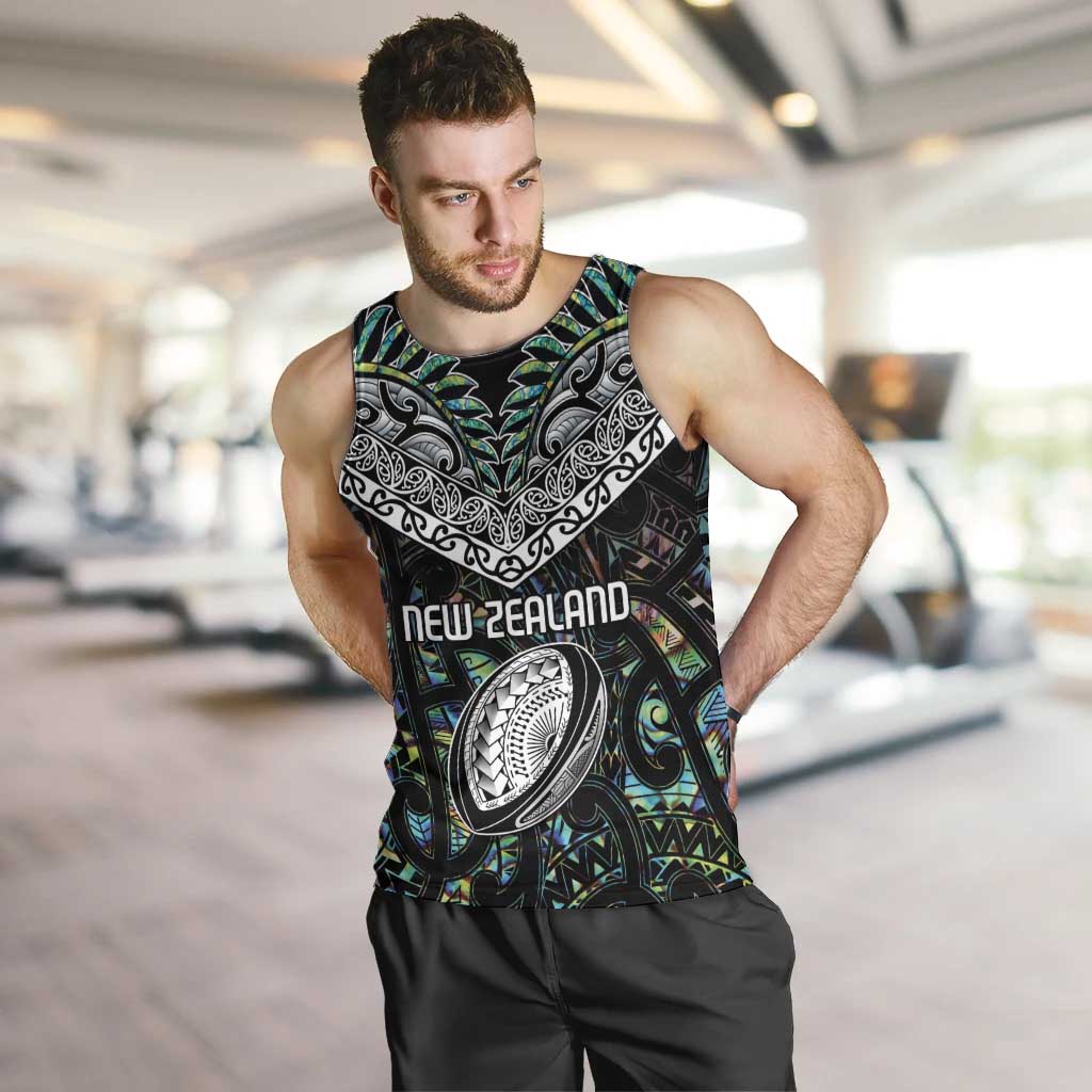 Custom New Zealand Men Tank Top Maori Rugby Tattoo Papua Shell - Vibe Hoodie Shop