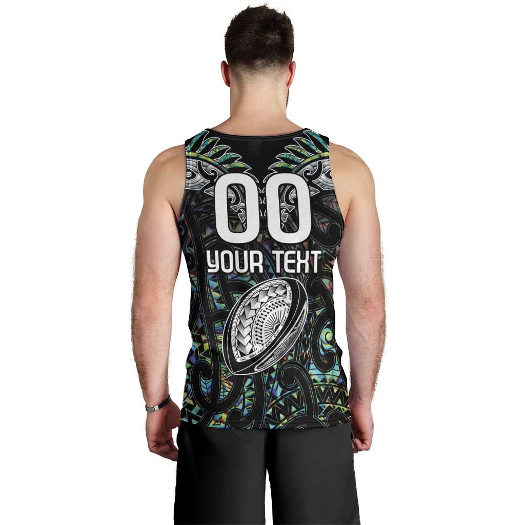 Custom New Zealand Men Tank Top Maori Rugby Tattoo Papua Shell - Vibe Hoodie Shop