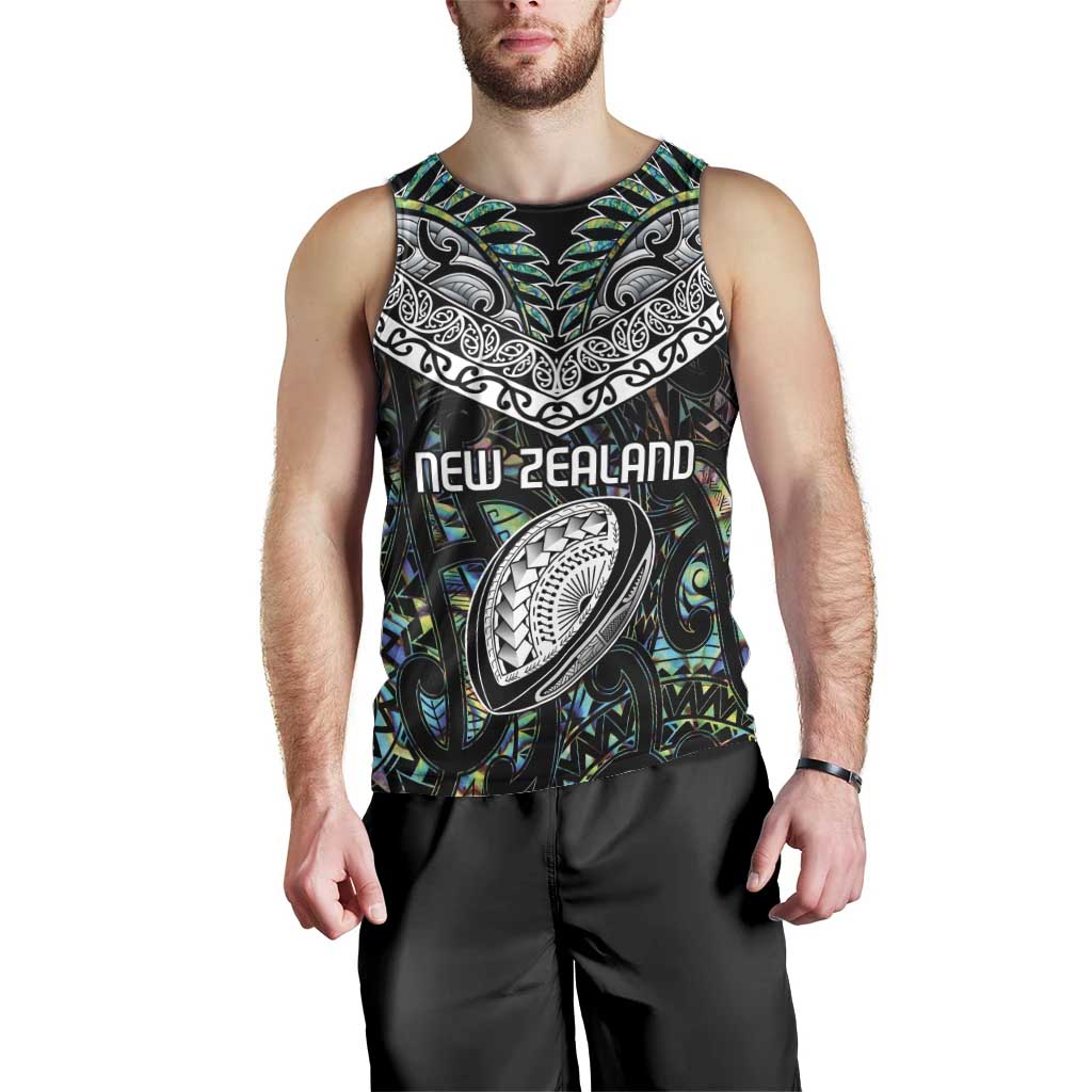 Custom New Zealand Men Tank Top Maori Rugby Tattoo Papua Shell - Vibe Hoodie Shop