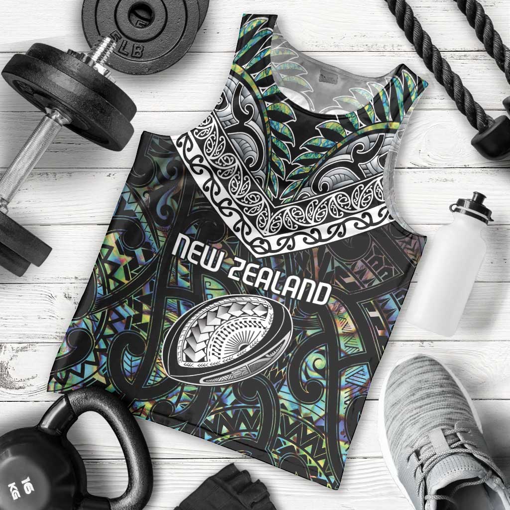 Custom New Zealand Men Tank Top Maori Rugby Tattoo Papua Shell - Vibe Hoodie Shop