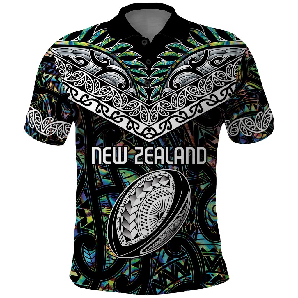 Custom New Zealand Polo Shirt Maori Rugby Tattoo Papua Shell LT9 - Vibe Hoodie Shop