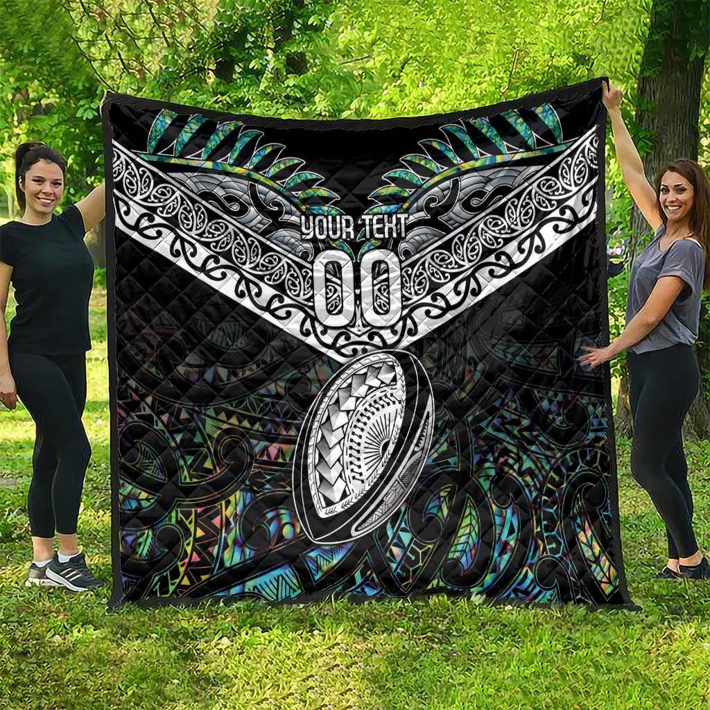 Custom New Zealand Quilt Maori Rugby Tattoo Papua Shell - Vibe Hoodie Shop