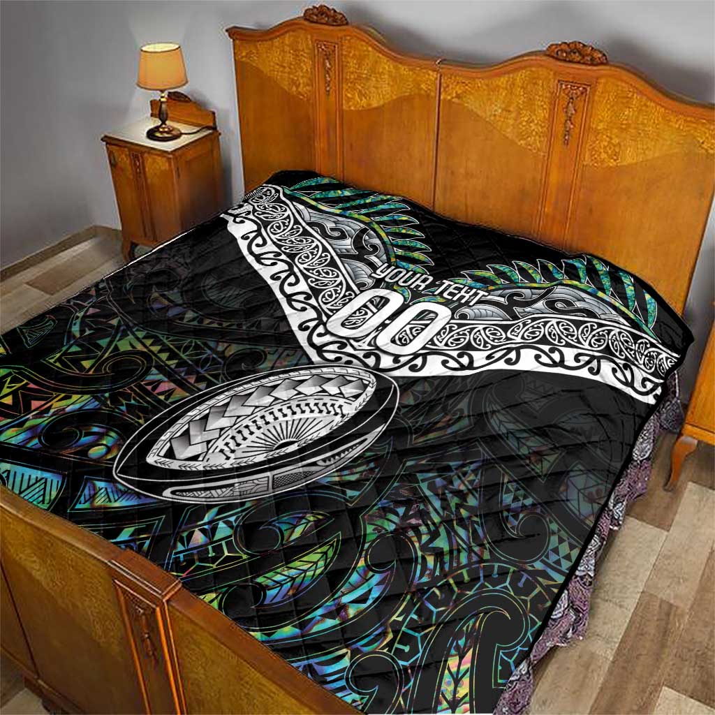 Custom New Zealand Quilt Maori Rugby Tattoo Papua Shell - Vibe Hoodie Shop